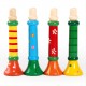 Wooden Kids Colorful Flare Toddler Toy Wooden Flare Nozzle Musical Instrument Toddler Boys Sound Music Toy