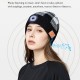 BT Beanie Hat With LED Light - Winter Music Knit Hats With Wireless Headphones Speaker For Outdoor Camping Running Walking