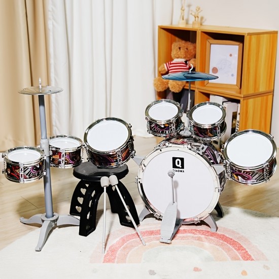 Children's Drum Set Beginner Toy Boy Musical Instrument 3-6 Years Old Drumming Musician Home Enlightenment Puzzle