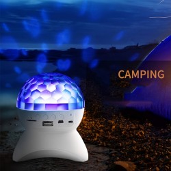 Wireless Speaker, 9-color Sound-controlled Strobe Light, Portable Speaker, Supports PC/MicroSD/UDisk/AUX-in/TWS, Music Playback And Disco Rock Light Cell Phone Connection With HD Stereo Sound, Perfect Gift