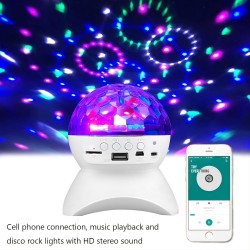 Wireless Speaker, 9-color Sound-controlled Strobe Light, Portable Speaker, Supports PC/MicroSD/UDisk/AUX-in/TWS, Music Playback And Disco Rock Light Cell Phone Connection With HD Stereo Sound, Perfect Gift