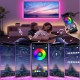 5050 RGB Led Strip Lights Music Sync Color Changing ,Smart Application Remote Control, Led Strip Lights For Bedroom Room Home Decorative Party Festival.