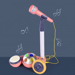 Kids Karaoke Machine-Karaoke Single Microphone With Stand, Musical Toys Christmas Birthday For Age 3+ Kids, Boys, Girls